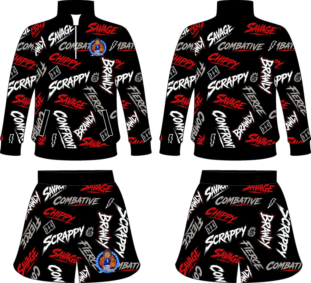 Scrappy Graphic Shorts